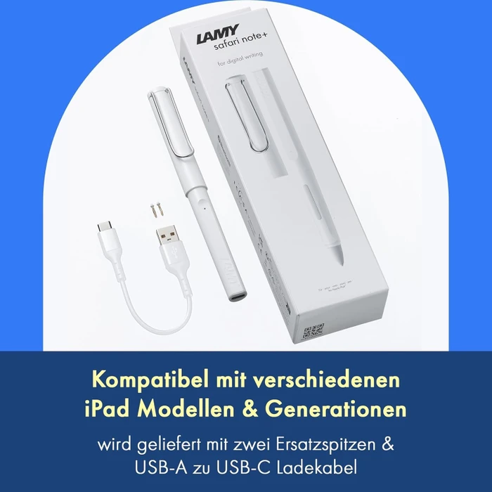 Lamy safari note+ white für Apple iPad, weiß