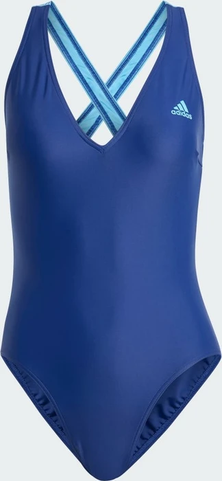 adidas 3-Streifen Badeanzug dark blue/blue burst (Damen)