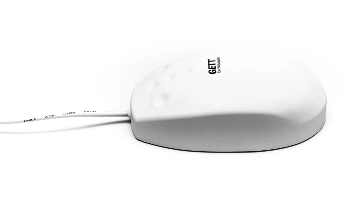 GETT KH24207 Silicone Mouse with Click-Scroll, weiß, USB