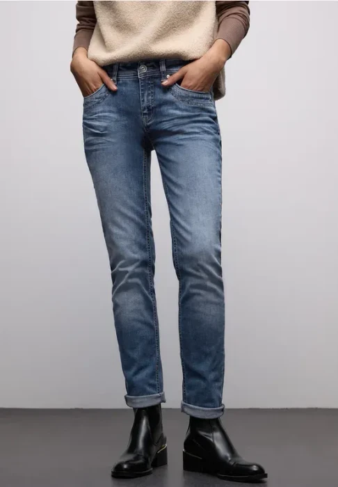 Street One Jane Jeans mid blue/random washed (Damen)
