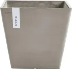 Ecopots Kunststoff-Topf Rotterdam 30x30cm taupe