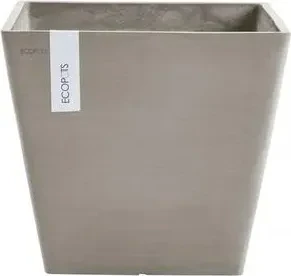 Ecopots Kunststoff-Topf Rotterdam 30x30cm taupe