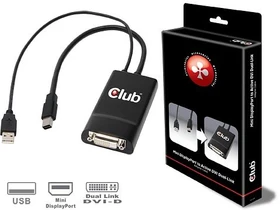 Club 3D aktiver Mini DisplayPort/Dual-Link DVI Adapter 270Mhz