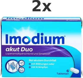Johnson & Johnson Imodium akut duo 2mg/125mg Tabletten, 6 Stück