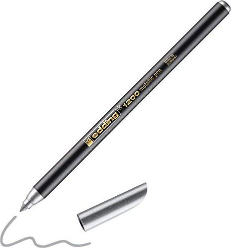 edding 1200 metallic silber