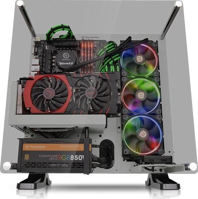 Thermaltake Core P3 Tempered Glass Snow Edition, weiß, Glasfenster