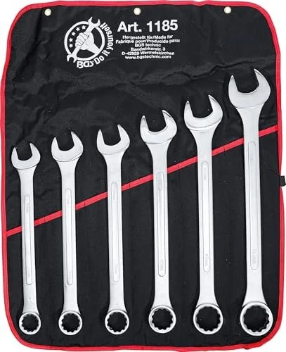 BGS technic DIY XXL Schraubenschlüsselsatz inkl. Tasche, 6-tlg.