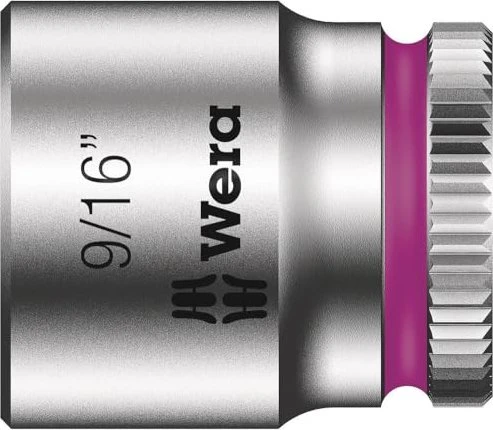 Wera 8790 HMA Zyklop Außensechskant Steckschlüssel 1/4" zöllig, 9/16"x23mm
