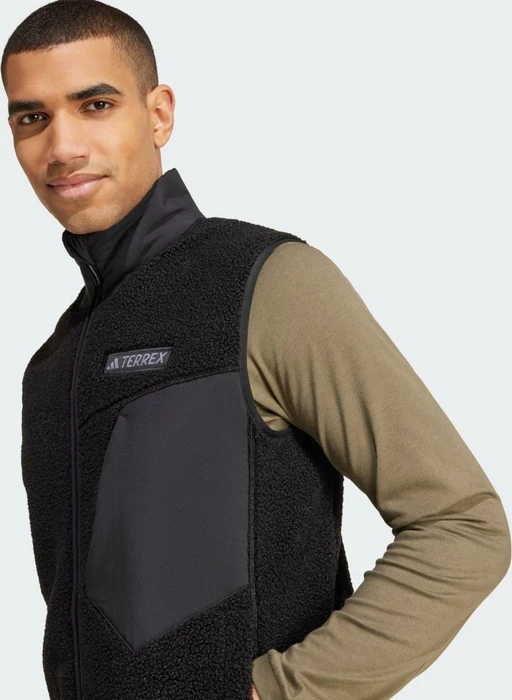 adidas Terrex Xploric High Pile Fleece Weste schwarz (Herren)