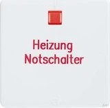 Schrack ELSO Wippe für Heizung-Notschalter 2-polig, perlweiß