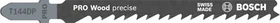 Bosch Professional T144DP HCS Precision for Wood Stichsägeblatt, 100mm, 25 Stück