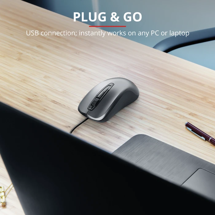 Trust Carve Mouse schwarz, USB