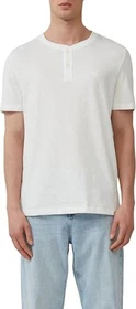 s.Oliver Henley mit Flammgarnstruktur T-Shirt kurzarm weiß (Herren)