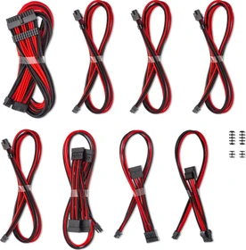 CableMod C-Series Pro ModMesh Cable Kit, Corsair Type 5, schwarz/rot