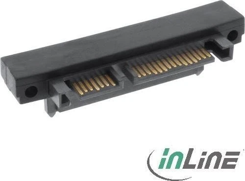 InLine SATA Adapter, SATA 22-Pin Stecker auf Buchse, oben gewinkelt