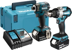 Makita DLX2527TJ Combo Kit Akku-Maschinenset inkl. MAKPAC + 2 Akkus 5.0Ah