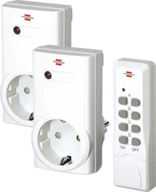 Brennenstuhl RCS 1000 N Comfort, 2er Funksteckdosen-Set mit Fernbedienung (1507150)