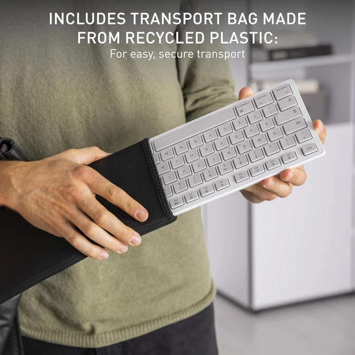 Cherry KW 7100 Mini BT for Mac, weiß/grau, Bluetooth, UK
