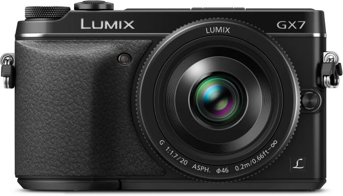 Panasonic Lumix DMC-GX7 schwarz mit Objektiv Lumix G 20mm 1.7 II ASPH