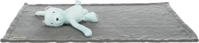 Trixie Kuschel-Set Junior mit Decke und Spielzeug, 75x50cmmint, grau