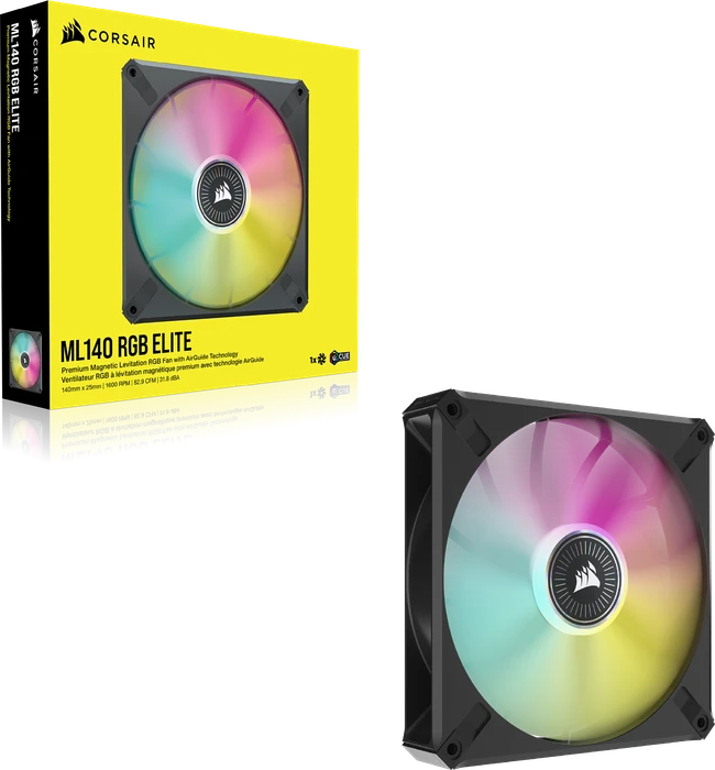 Corsair ML Series iCUE ML140 RGB Elite, schwarz, 140mm