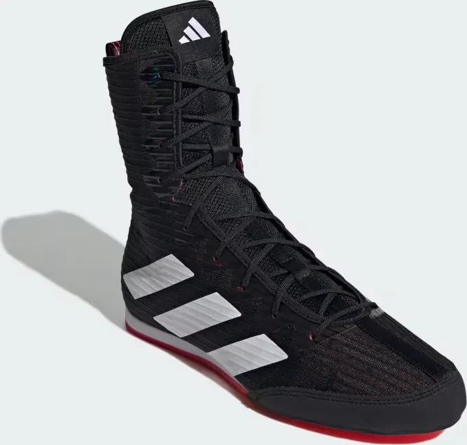 adidas Box Hog 4 core black/cloud white/pure ruby