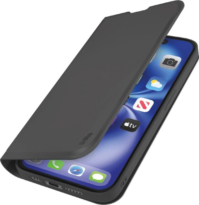 SBS Mobile Wallet Smooth für Apple iPhone 16e schwarz