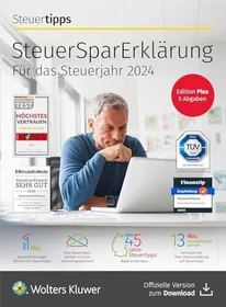 Akademische Arbeitsgemeinschaft SteuerSparErklärung Plus 2025, ESD (deutsch) (PC/MAC)