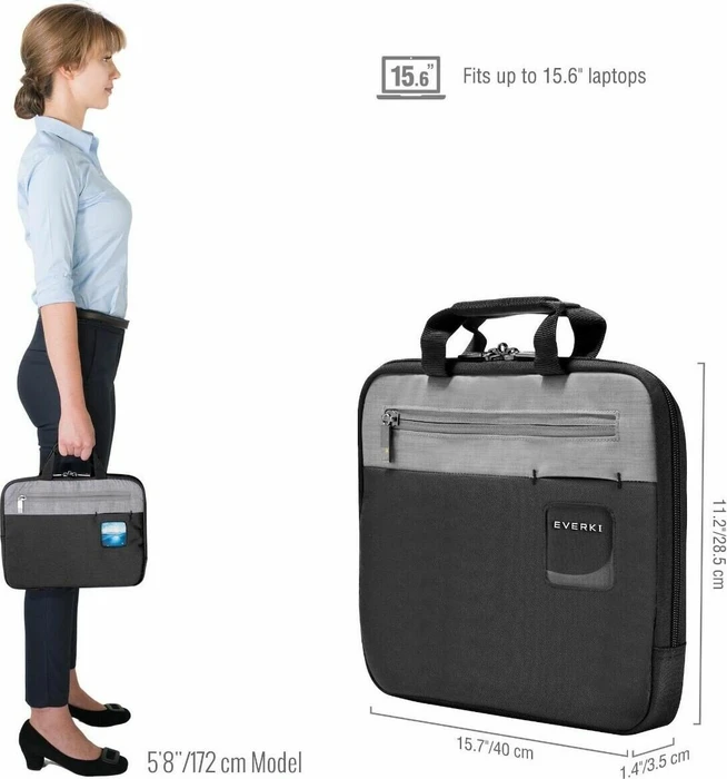 Everki ContemPRO Laptop Sleeve mit Memory Foam 15.6" schwarz
