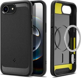 Spigen Rugged Armor (MagFit) für Apple iPhone 16e Matte Black