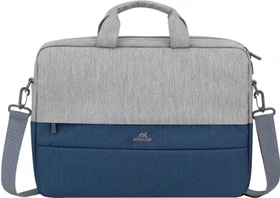 RivaCase Prater anti-theft Laptop Tasche 15.6", Grey/Dark Blue