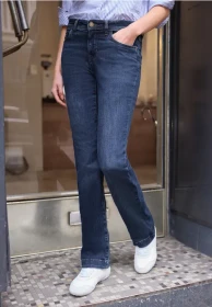 Street One Studio Bootcut Jeans dark blue wash (Damen)
