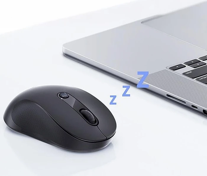 Baseus F02 Ergonomic Dual-Mode Wireless Mouse, schwarz, USB/Bluetooth