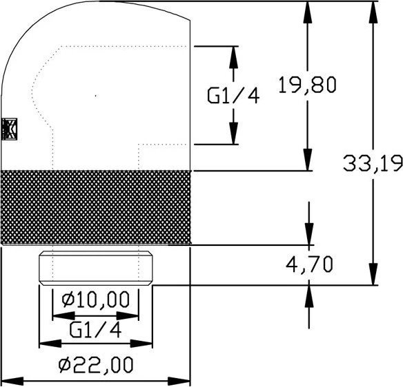 XSPC 90°-Verbinder G1/4" V2, schwarz, 4er-Pack
