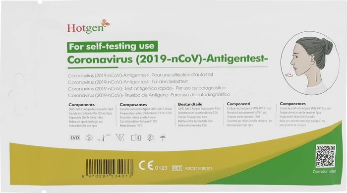Hotgen Novel Coronavirus 2019-nCoV Antigen Schnelltest, 1 Stück