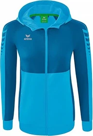 Erima Six Wings mit Kapuze Trainingsjacke curacao/mykonos (Damen)