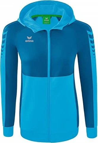 Erima Six Wings mit Kapuze Trainingsjacke curacao/mykonos (Damen)