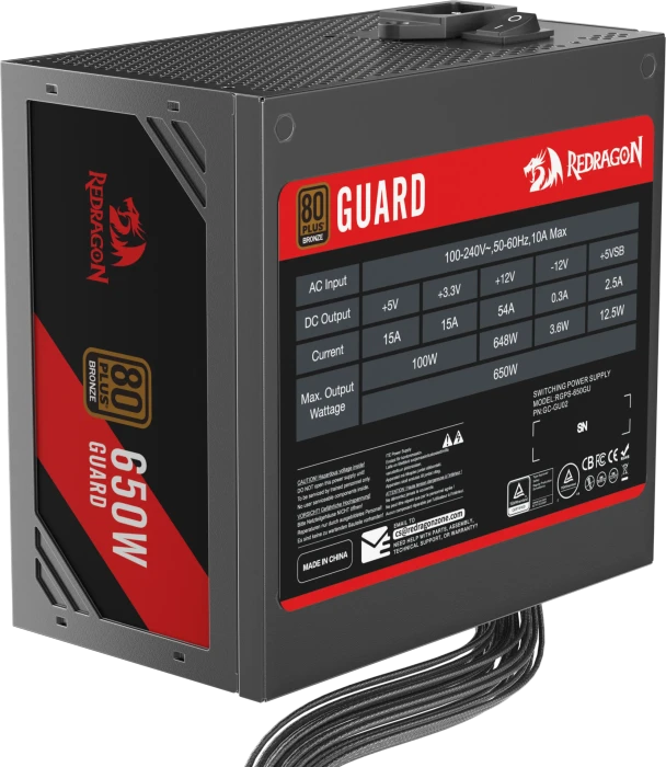 Redragon Guard 80 Plus Bronze 650W, ATX 2.31