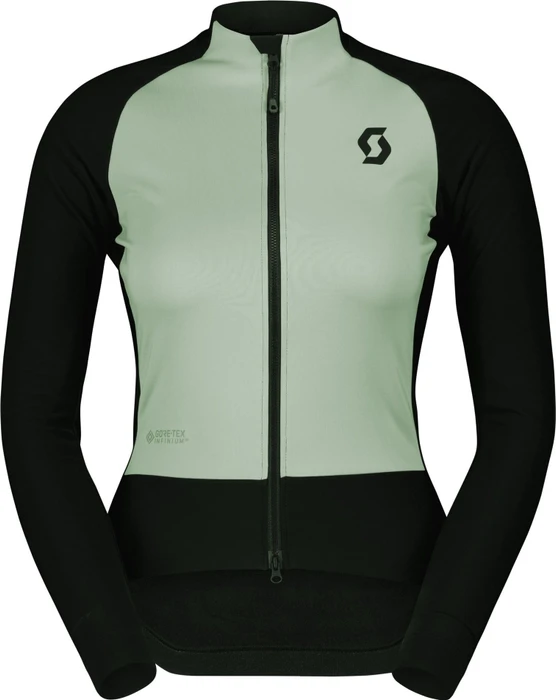 Scott RC Pro Warm Hybrid LTD Trikot langarm black/fresh green (Damen)