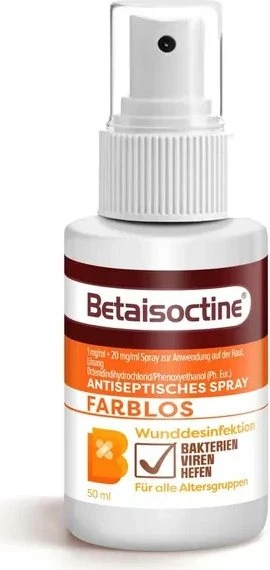 Betaisoctine antiseptisches Spray zur Wunddesinfektion, 50ml