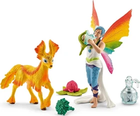 Schleich Bayala - Playset Regenbogenelfe Dunya mit Fohlen