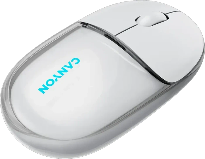 Canyon OnClick 24 Dual-Mode Wireless Mouse weiß, USB/Bluetooth