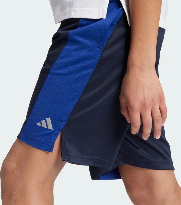adidas Training Aeroready Heather Trainingshose kurz legend ink/lucid blue/reflective silver (Junior)