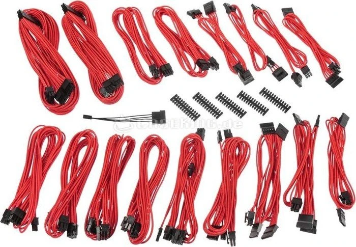 BitFenix Alchemy 2.0 CSR-Series Kabel Kit für Netzteile, rot