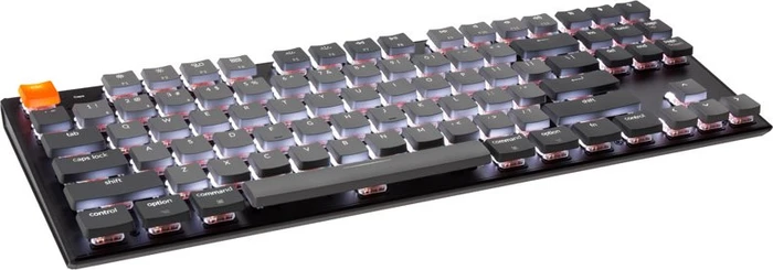 Keychron K1 V4, 80% TKL, LEDs weiß, schwarz, Gateron LOW PROFILE RED, USB/Bluetooth, US