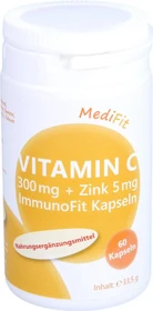 MediFit Vitamin C 300 mg + Zink 5 mg ImmunoFit Kapseln, 60 Stück