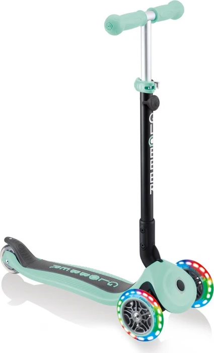 Globber Go Up Foldable Lights Kickboard mint/black