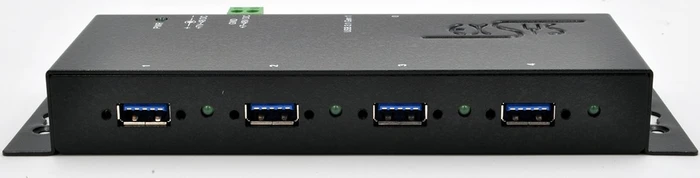 Exsys Industrial Wallmount USB-Hub, 4x USB-A 3.0, USB-B 3.0 [Buchse]