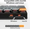 Keychron K5 Max, grau, LEDs RGB, hot-swap, Gateron LOW PROFILE 2.0 RED, USB/Bluetooth, DE Vorschaubild