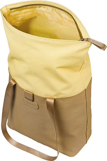 Basil Vive Shopper MIK Hooks Gepäcktasche sand/yellow
